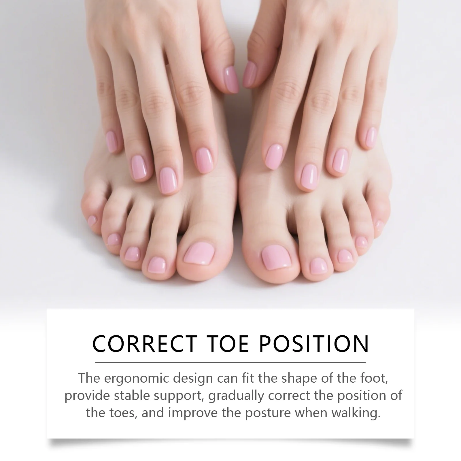 Silikon-Zehenspreizer für die Fußpflege, Gel-Zehenschutz, orthopädischer Hallux-Valgus-Korrektor, Zehenschiene, Zehenglätter – Detail 3