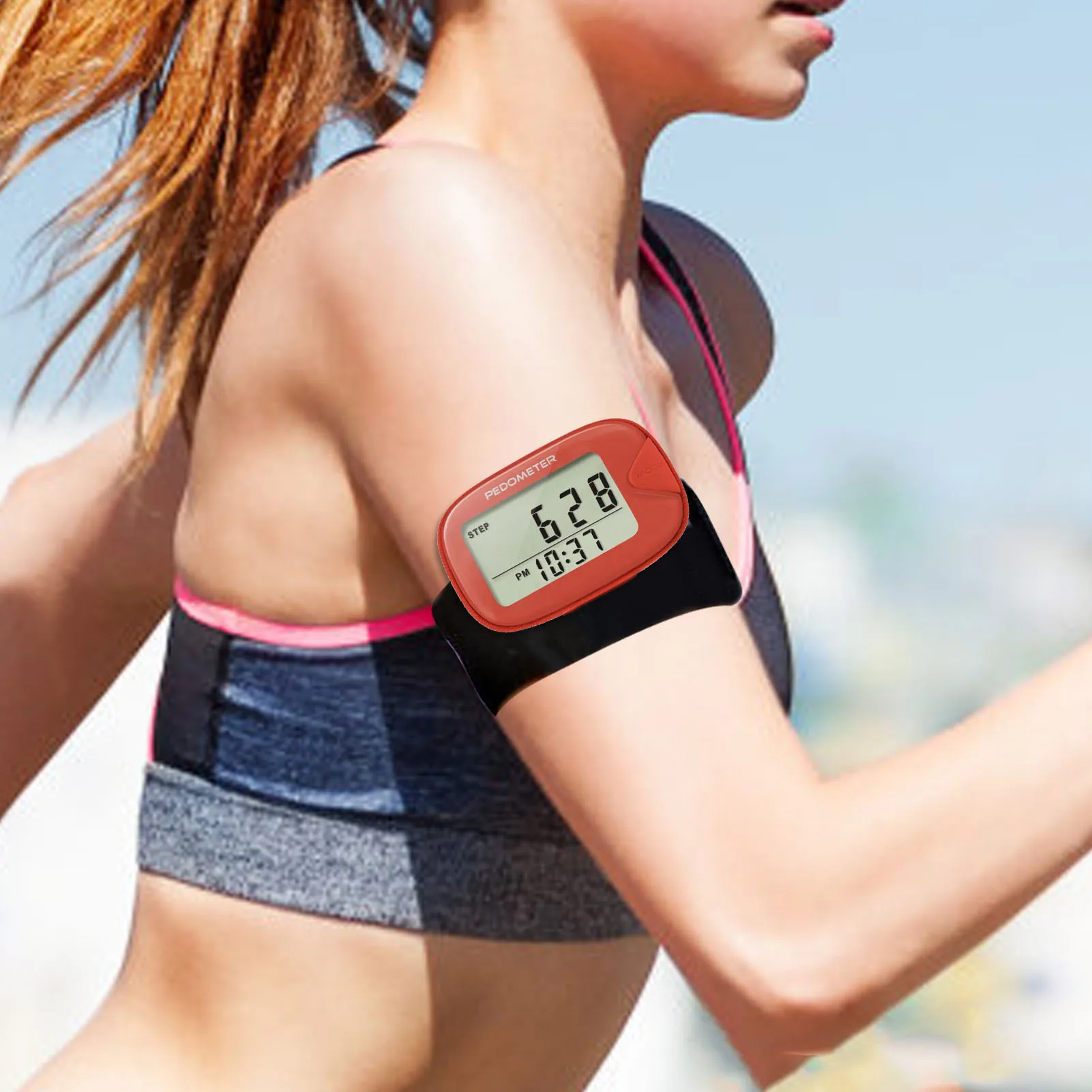Pocket Pedometer Step Counter Multifunctional Pedometer With Clip Clip On Step Counter With Memory To Track Steps Miles Calories