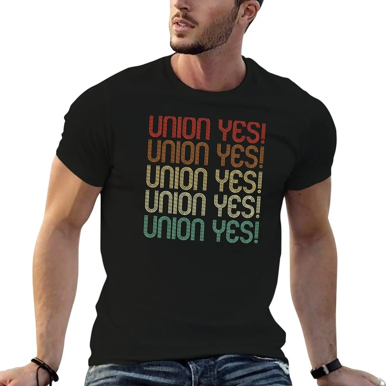 Union - Laborers Union 1 T-Shirt man t shirt heavy cotton t shirt men 100% cotton luxury brand T-Shirt