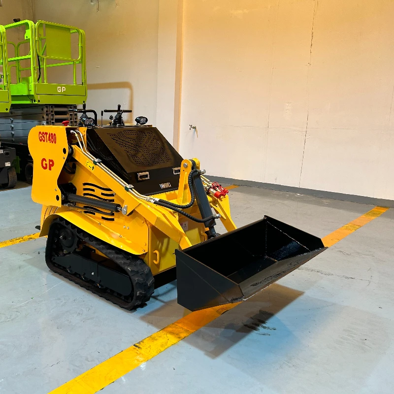 جرافة انزلاقية صغيرة مخصصة - الحمولة القصوى 400 كجم، دلو 0.12 مكعب، محرك Rato R740 ذو الأسطوانة المزدوجة مع الاتحاد الأوروبي