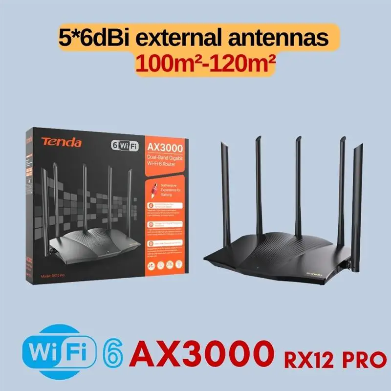 Top AX3000 Wifi 6 Mesh WIFI Gigabit Router 2.4G 5GHz Dual-Band RX12 PRO WIFI6 Wireless Signal Amplifier WiFi Repeater Network