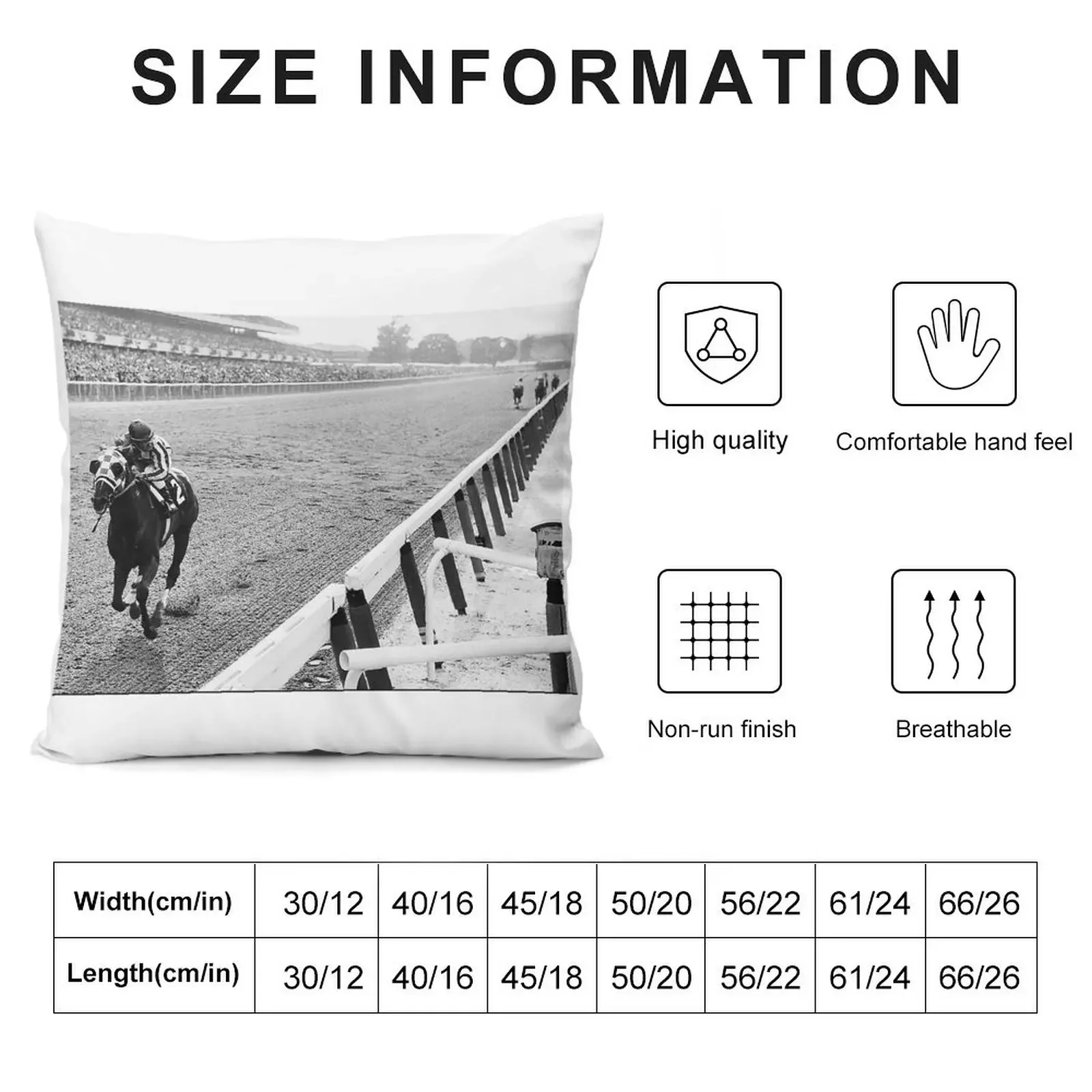 Secretariat Wins At Belmont Great American Horses Throw Pillow Pillowcase Sofa Cushion pillow