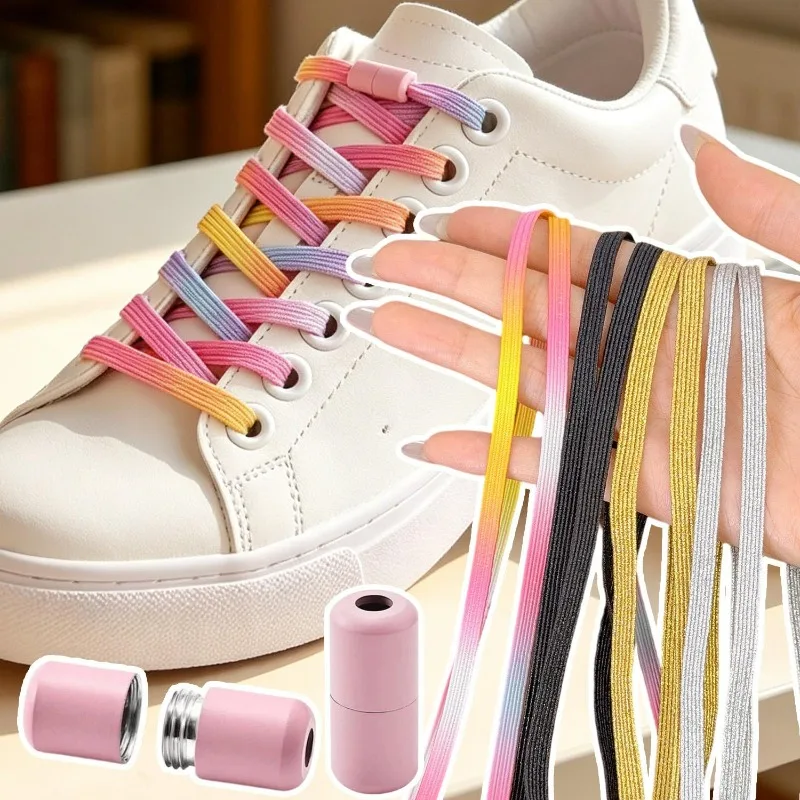 Sparkly Shoe Laces Flat Polyester Glitter Shoelaces Durable Non Fade Strong Replacement for Casual Sneakers Canvas Shoes Fashion