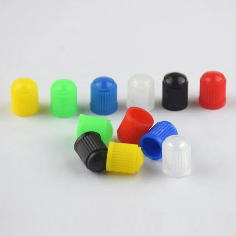 20Pcs Car Tire Tyre Valve Caps with O Rubber Ring Dust Covers Plastic Black Grey Red Stem Valve Caps for Cars Motorcycles Bike