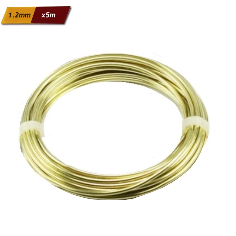 NEUER 1-100m Massiver Messingdraht 0,1mm 0,2mm 0,3mm 0,4mm 0,5mm 0,6mm 0,7mm 0,8mm 1mm 1,2mm 1,5mm 1,8mm 2,0mm 2,5mm 3,0mm