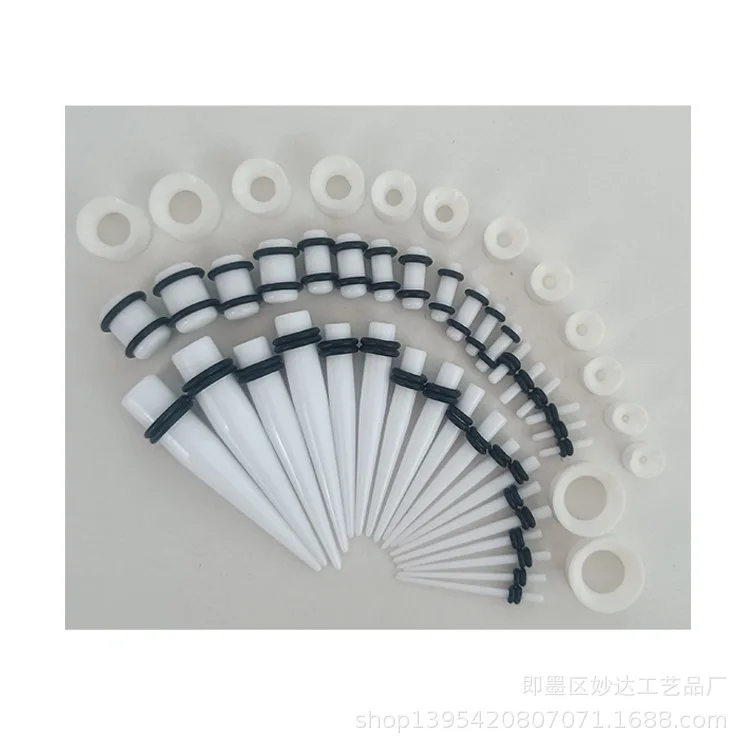 Acrylic Ear Gauges Expanders, 50pcs Set