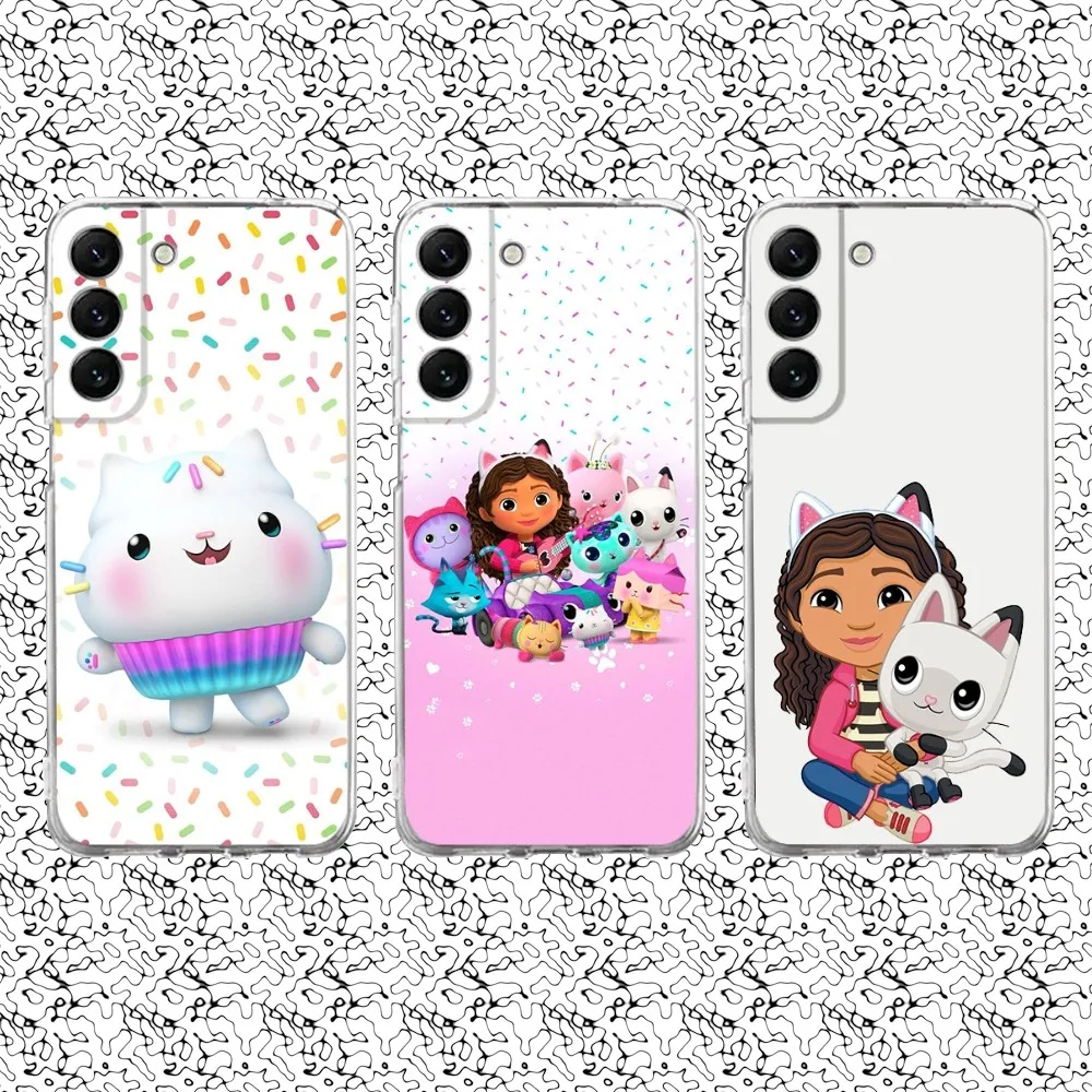 Cute G-Gabbys D-Dollhouse Phone Case Silicone For Samsung S30,S23,21,22,20 Ultra,S20 FE lite,S10,9,PIus Note20ultra Cover Clear