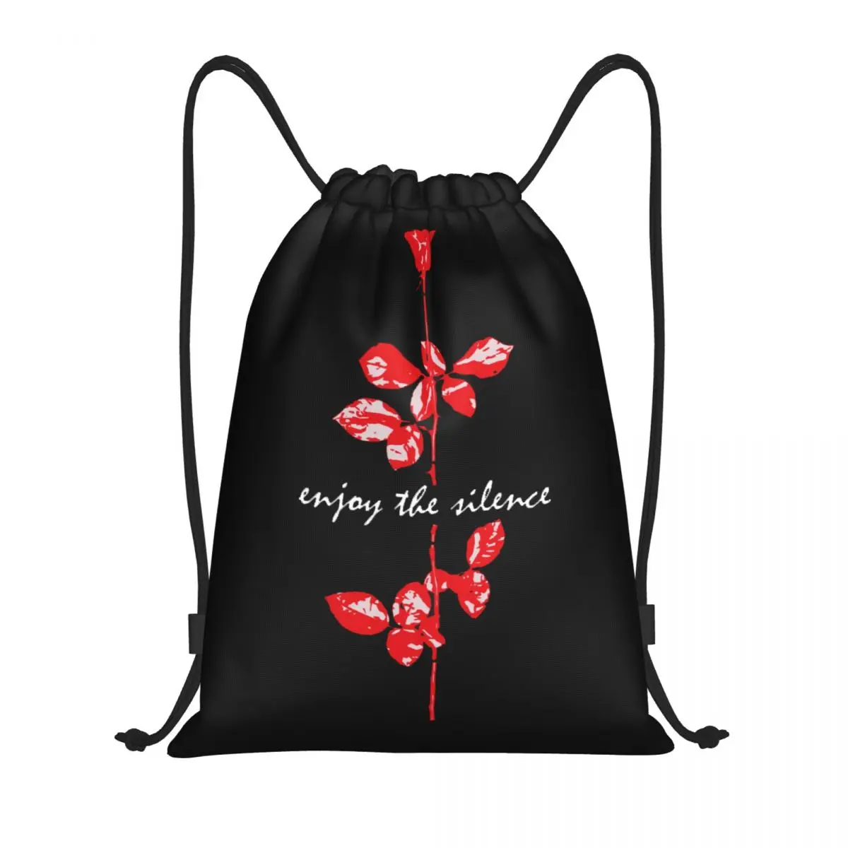 Custom Electronic Rock Depeche Cool Mode Drawstring Bag Women Men Foldable Sports Gym Sackpack Shopping Storage Backpacks