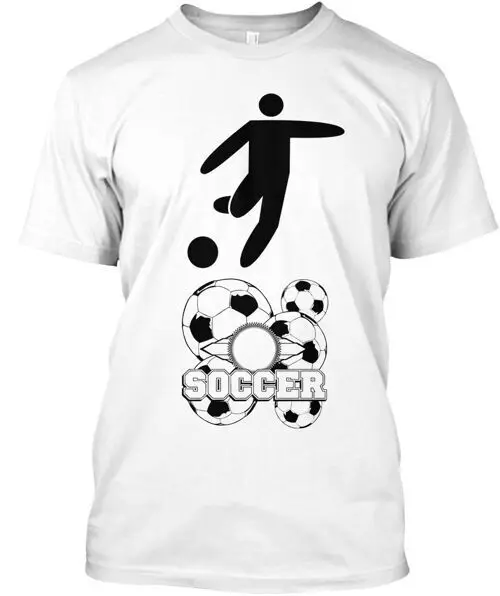 Soccer T-Shirt Made in the USA Size S to 5XL