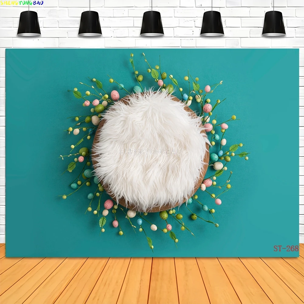 

SHENGYONGBAO Baby Newborn Floral Basket Photography Backdrops Props Children Birthday Party Photo Studio Background VT-04