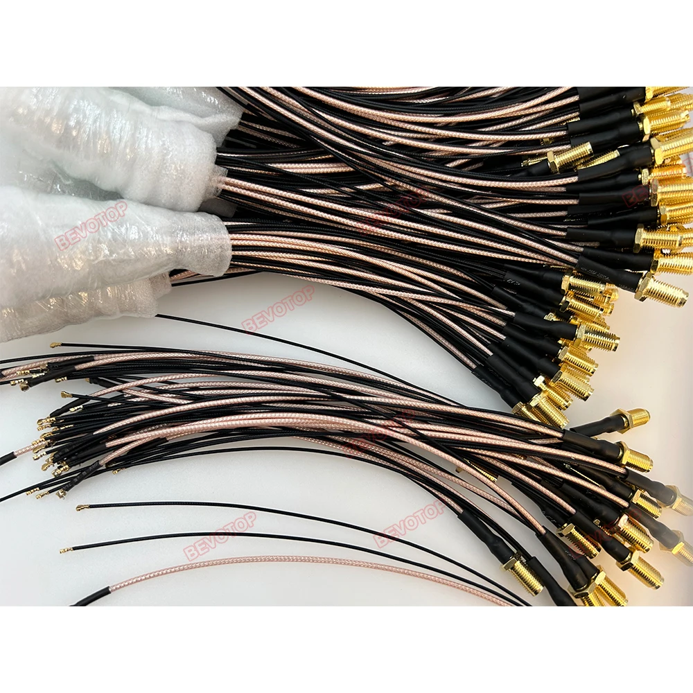 10 шт./лот DIY SMA к IPX разветвитель SMA гнездо к 1xMini MS156 + 2x MHF4 RF4 гнездо RG178 RF1.13 кабель антенна перемычка косичка