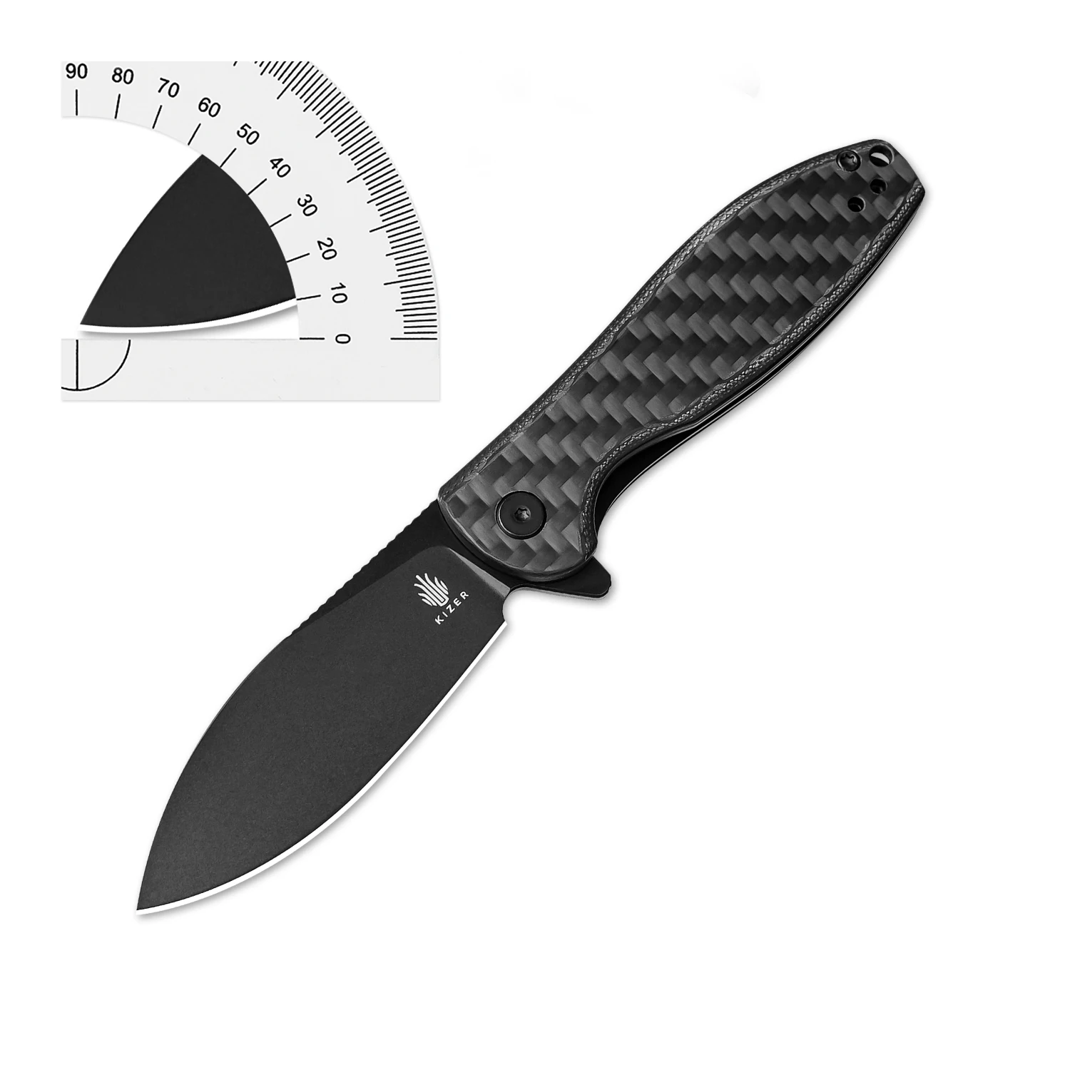 Kizer Pocket Knife Infinity V3579M1/V3579M2/V3579M3 G10/6K Carbon Fiber Handle Nitro-V Blade Outdoor Camping EDC Tools Knife