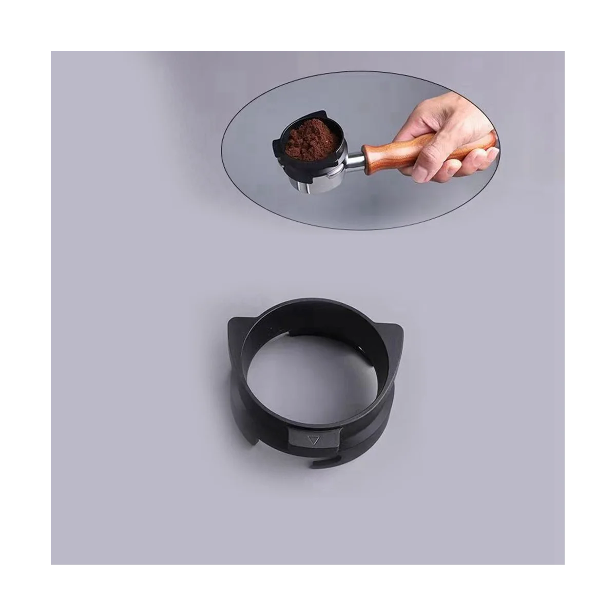 

Соединительное кольцо для кофейного порошка, 54 мм, ручка-дозатор, количественное кольцо, вращающееся кольцо из алюминиевого сплава-HIM
