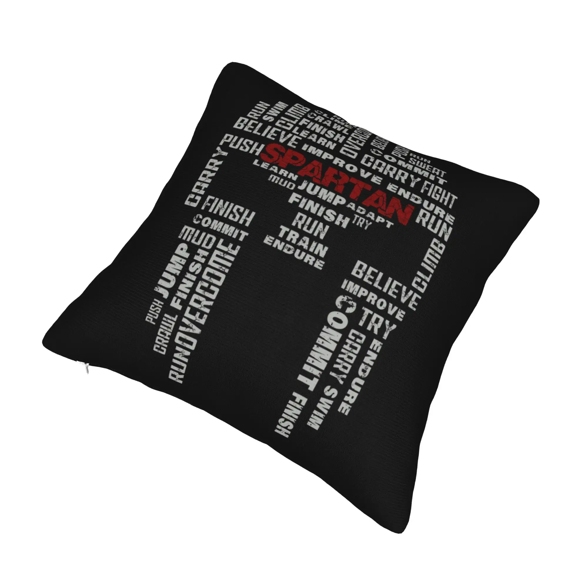Modern Spartan Race Helmet Cushion Cover for Sofa Polyester Sparta Spirit Pillow Case Home Decor