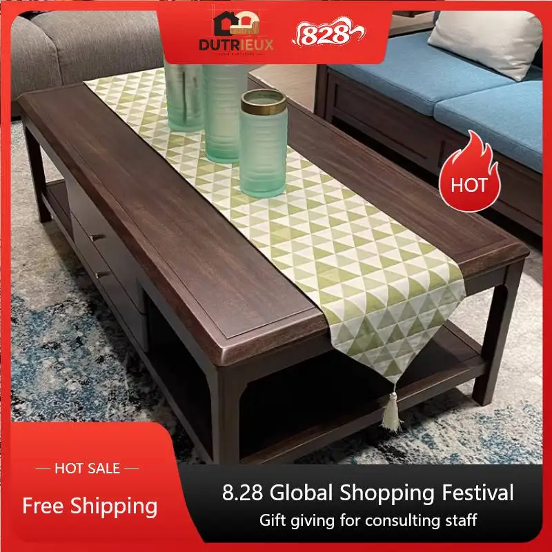 Decoration Walnut Coffee Tables Brown Chinese Vintage Nordic Living Room Coffee Tables Corner Dining Table Basse Salon Furniture