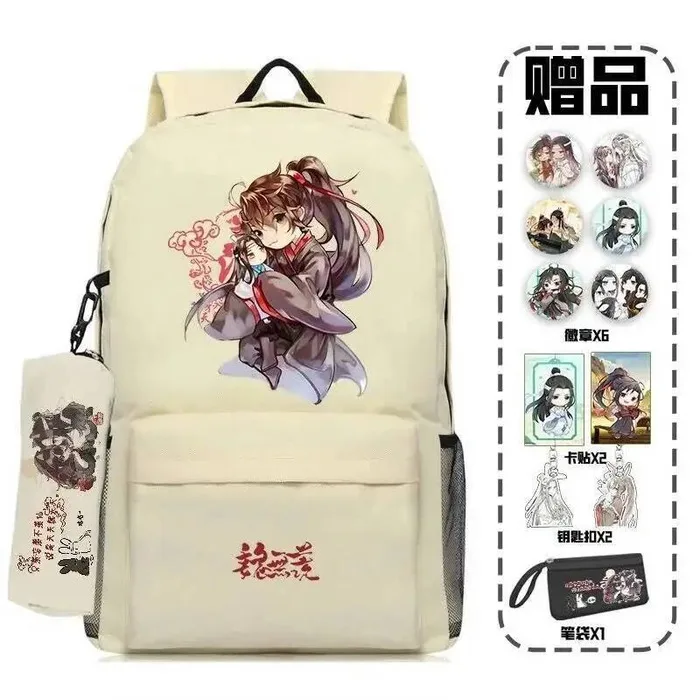 

Черно-белые школьные сумки Grandmaster Of Demonic Cultivation Mo Dao Zu Shi для подростков, рюкзаки, аниме-игры