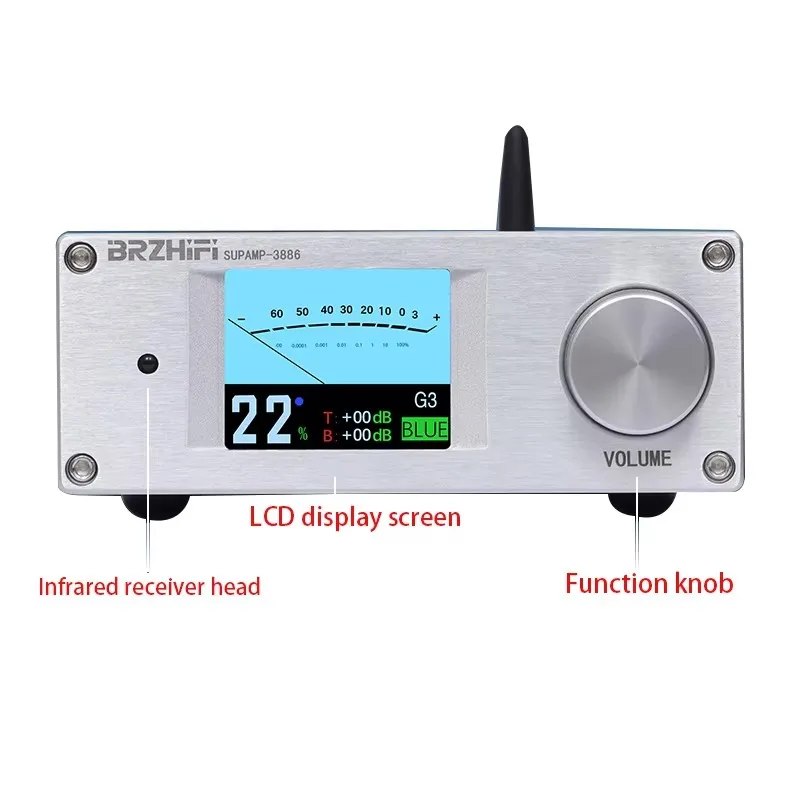 SUNBUCK クラシックアメリカン LM3886 コア 68W + 68W HiFi ハイパワー Bluetooth 5.3 アンプオーディオ