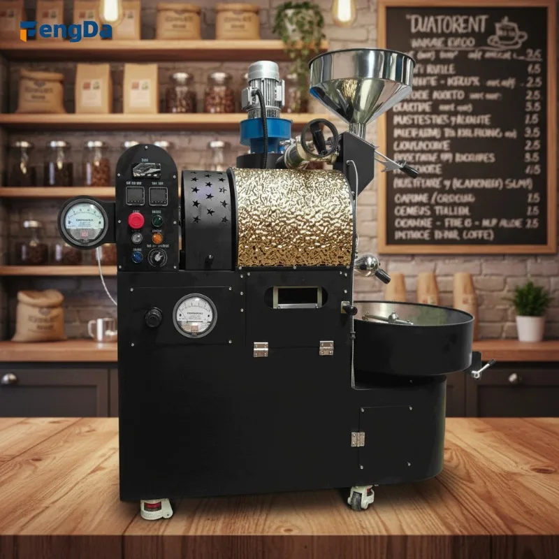 Airo Multi-Functional 1kg 2kg 3kg Coffee Bean Roasting Machine Small Commercial Coffee Roaster for Retail and Wholesale