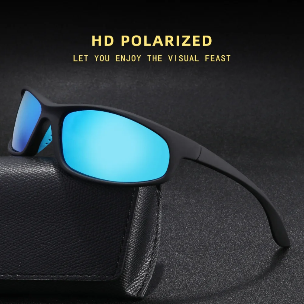 Man Polarized Sun Glasses Driving Fishing Anti-Glare Lenses Anti UV400 Eyepiece Women Trendy Wrap Around Sports Y2k Sunglasses