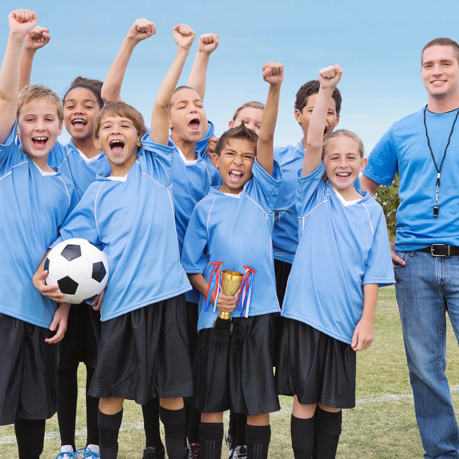 

Metal Trophy 1 Unit Competitive Sports Competition Trophy for Tournament Winner Athletics Award Cup Shiny Gold