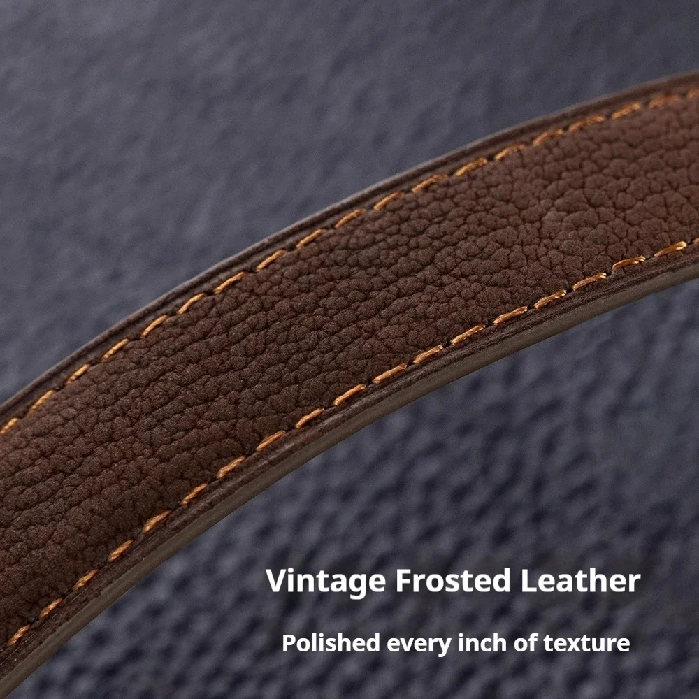 つや消しレザーライチパターン Apple Watch iwatch 時計ストラップ s10 本革磁気バックル 987