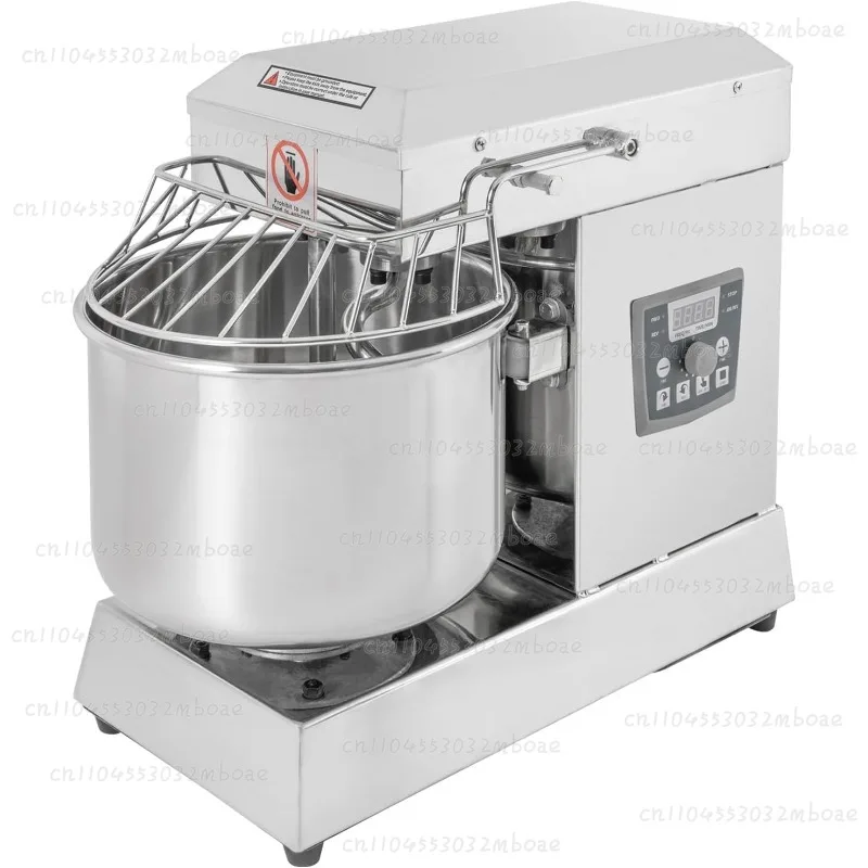 

Food Mixer, 10.5Qt Capacity, 1Kw Dual Rotating Dough Kneading Machine with Stainless Steel Bowl, Security Shield