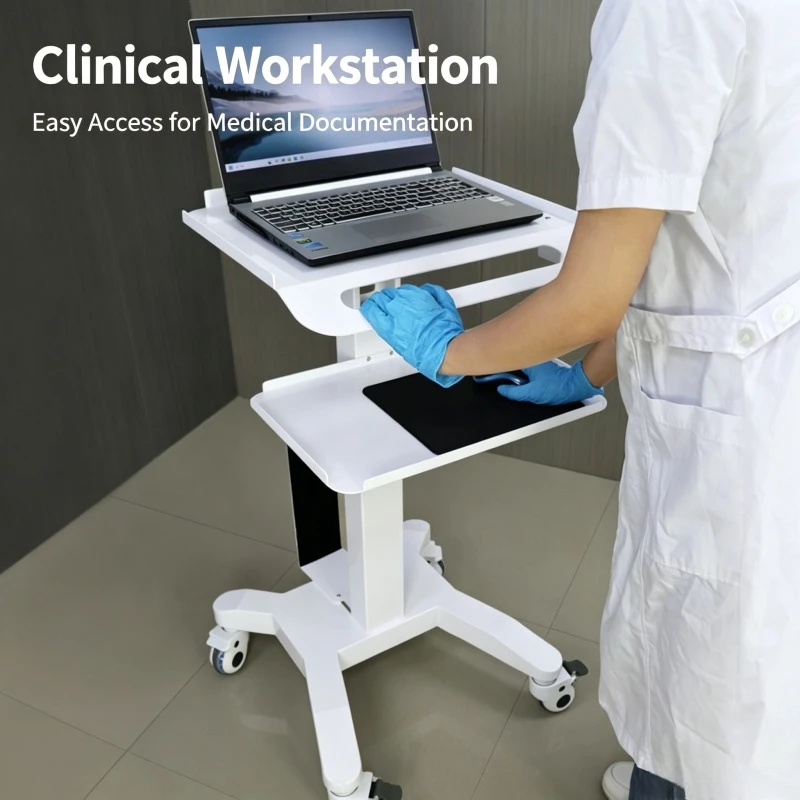 Dental mobile mouth scan trolley Multifunctional instrument Instrument trolley For Oral endoscope Notebook Medical display table - view 3
