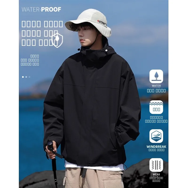 

Bla Samurai Sangyan Spring Autumn Outdoor Climbing Jaet Men's Functional Workwear Coat Youth Trendy Loose Fit Windproof