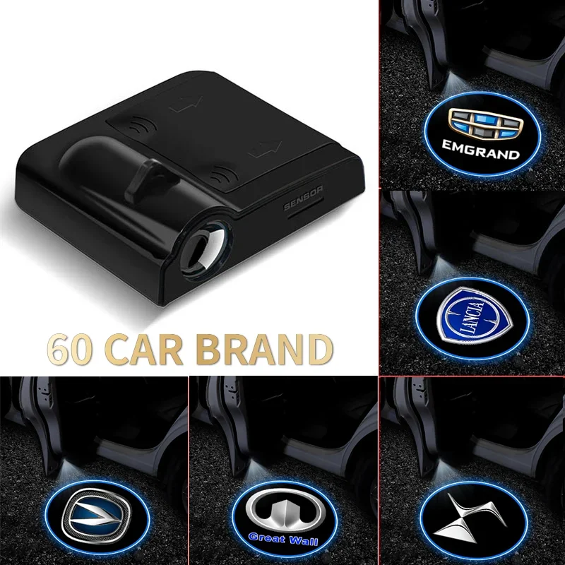 LED Car Door Welcome Light Car Logo Projector Lights For Mercedes Benz BMW Lexus KIA Honda Toyota Chevrolet Audi Volkswagen Jeep