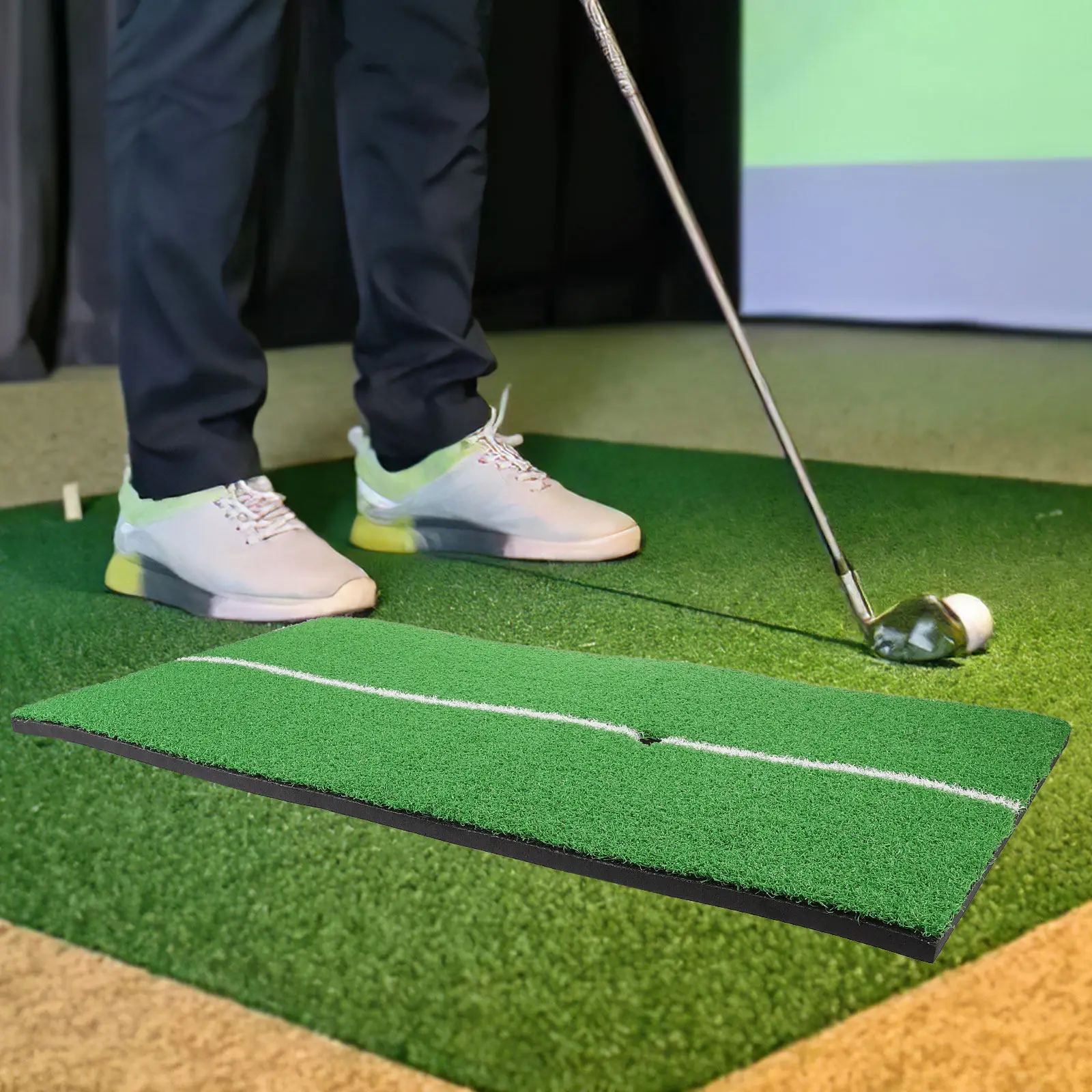 Golf Practice Hitting Mat for Indoor Putting, Chipping & Driving – Cushioned Training Pad