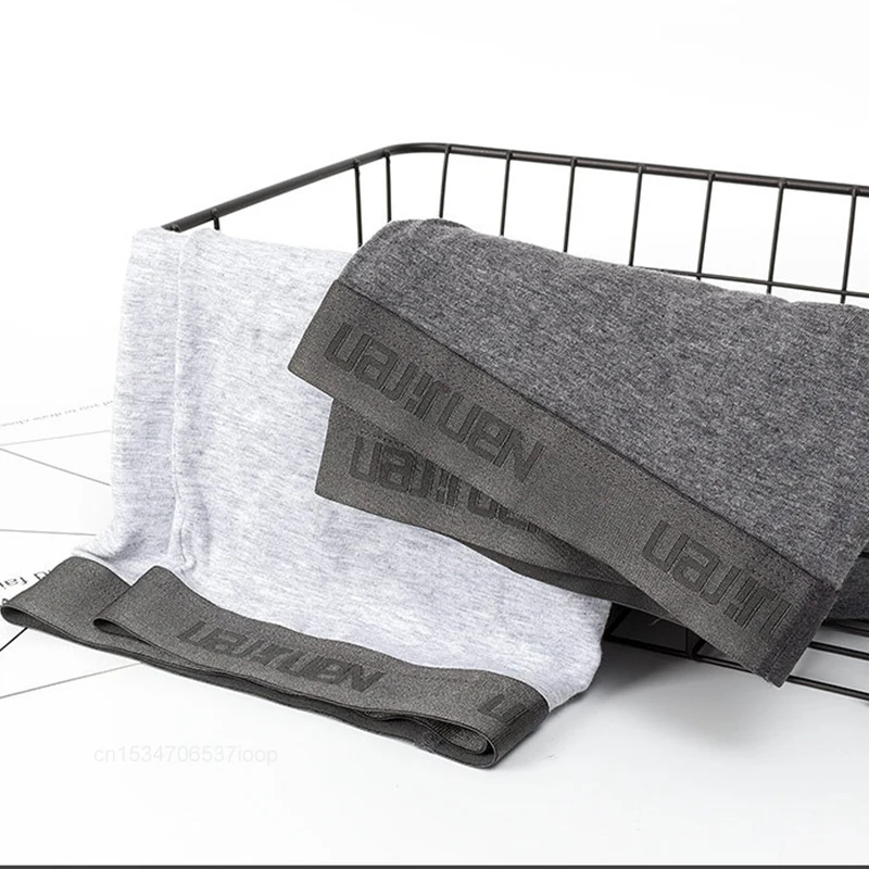 Xiaomi 4 pçs/lote Mens Underwear Boxer Shorts Homens Boxer трусікі мужчыны Sólidos Calções Masculinos Calcinha Sexy Homem Cueca Flexível