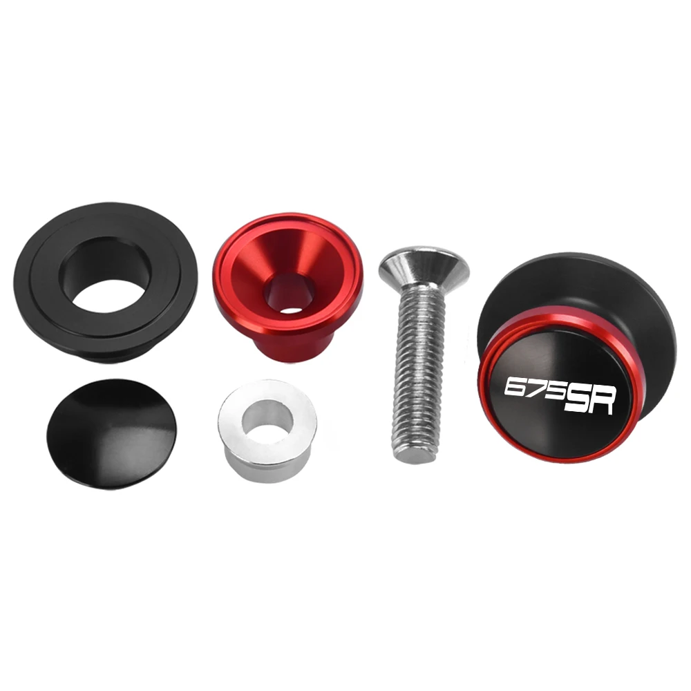 Para cfmoto 675sr 675 sr sr675 cf675sr 2024 2025 2026 motocicleta cnc 10mm acessórios carretéis braço oscilante suporte traseiro parafusos sliders