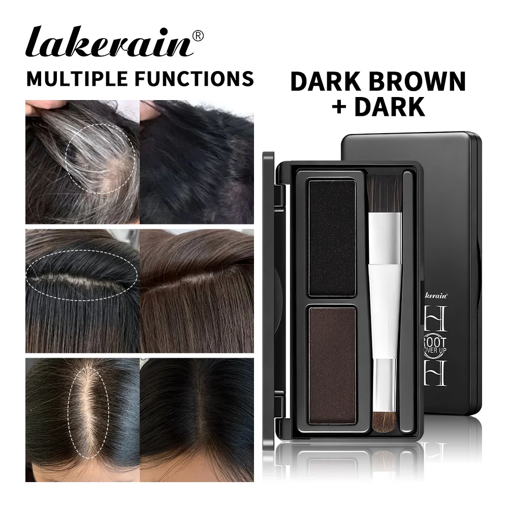 Natural Hair Powder Palette Hair Line Shadow Makeup Hair Concealer Long Lasting Waterproof Root Cover Up Instant Coverage Powder