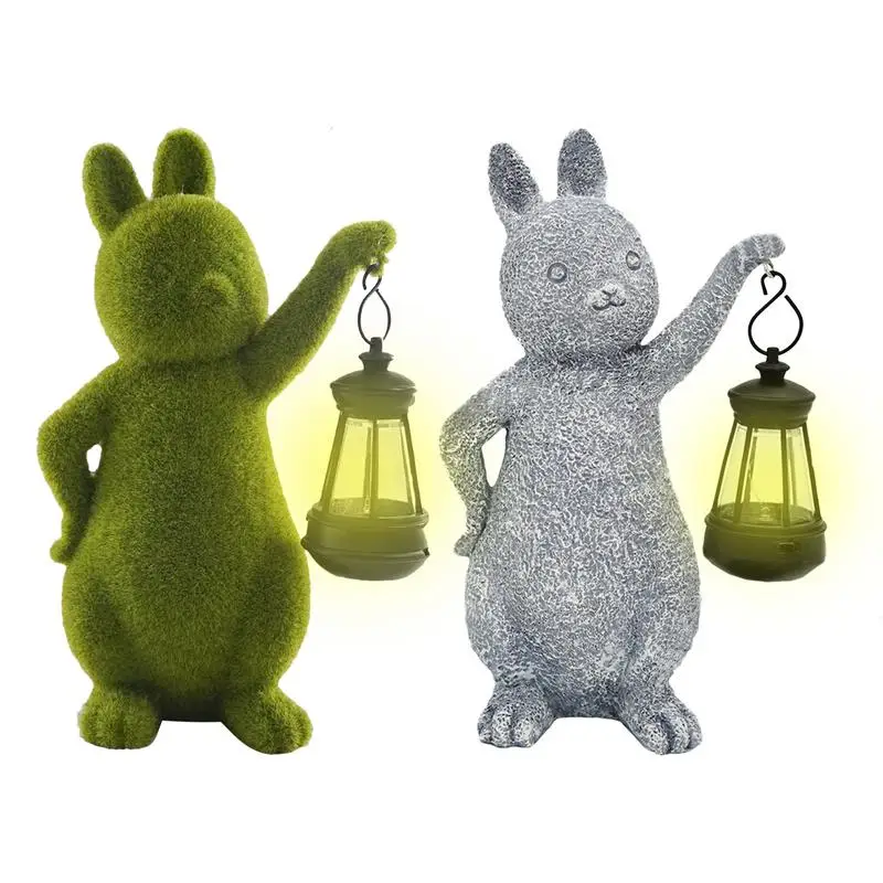 

Rabbit Solar Lights Charming Warm Light Inspiring Rabbit Solar Lamp Decor Animal Light Creativity Garden Home Solar Lamp Statue