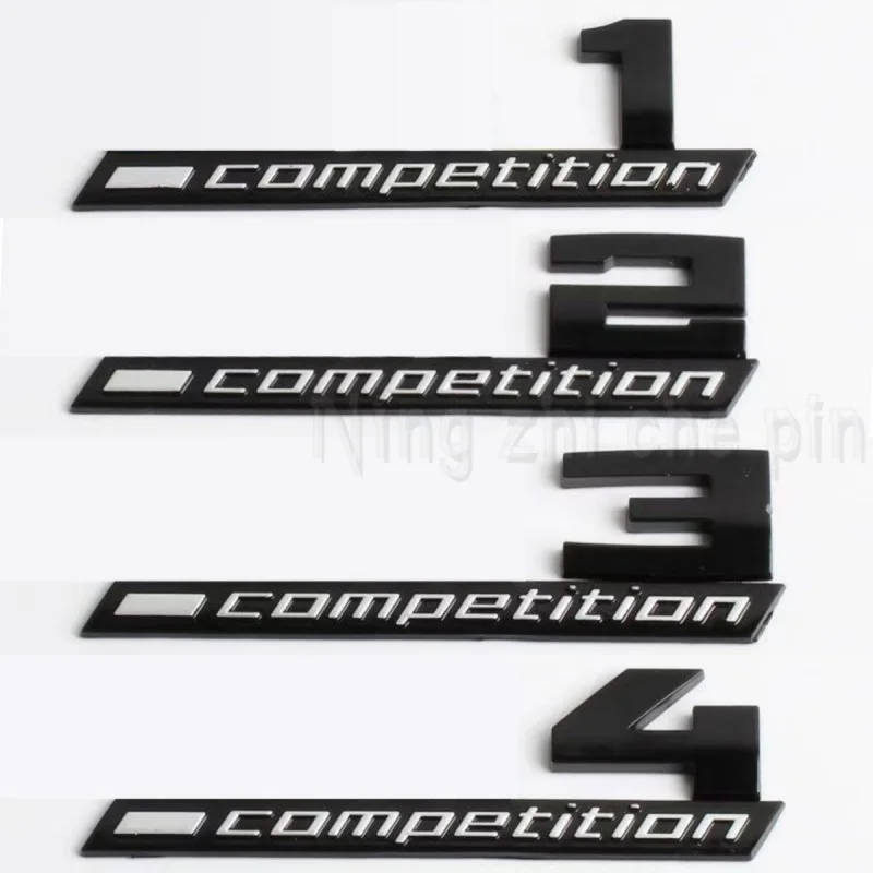 

Giossy Black 3D ABS COMPETITION ABS Emblem Thunder Edition For BMW M1 M2 M3 M4 M5 M6 M8 Car Trunk Badge Sticker