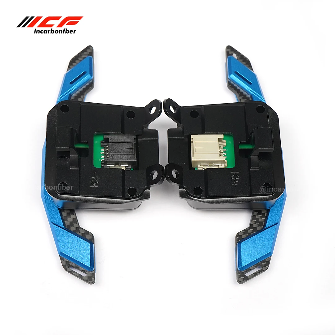 ICF Carbon Fiber Aluminum Alloy  Steering Wheel Magnetic Shift Paddle For Camaro Chevrolet Corvette C8 Multi Color Shift Paddles