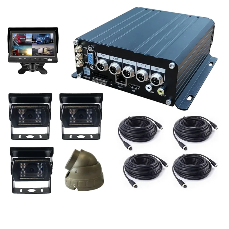 Tech Full HD 4CH AI GPS WIFI ADAS CCTV Video Recorder Car DVR With 1 Year Warranty