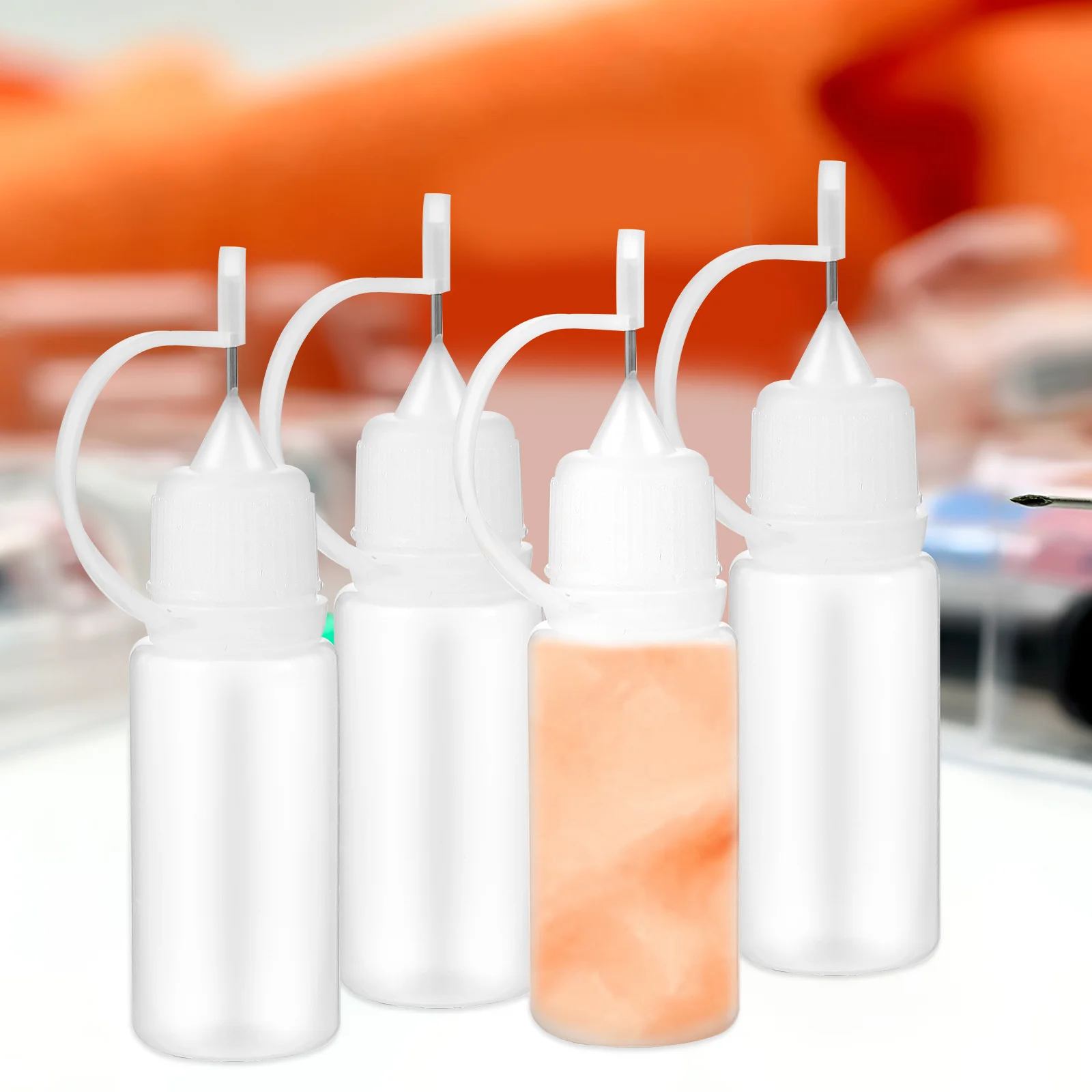 20 Pcs Bottle Paint Bottles with Tip Empty Glue Clear Needle Applicator Filling Dispenser Quilling Tool Separatory