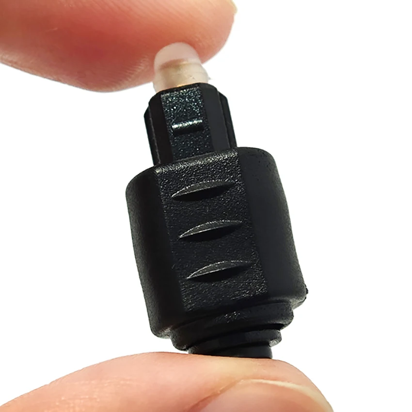 1/3pcs Mini Optical Fiber Audio Adapter Cable 3.5mm Optic Round Female to SPDIF Standard Square Port Optic Connector Accessories