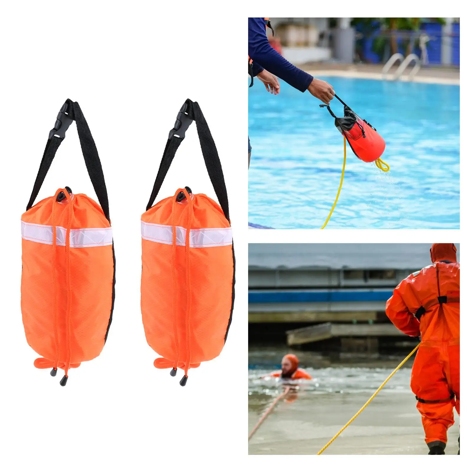 Water Throwable Rope Throw Bag 10mm Dia Rope Raft Kayaking Emergency Rope Ice Fishing Water Floating Rope Water Sports Throw Bag image 4