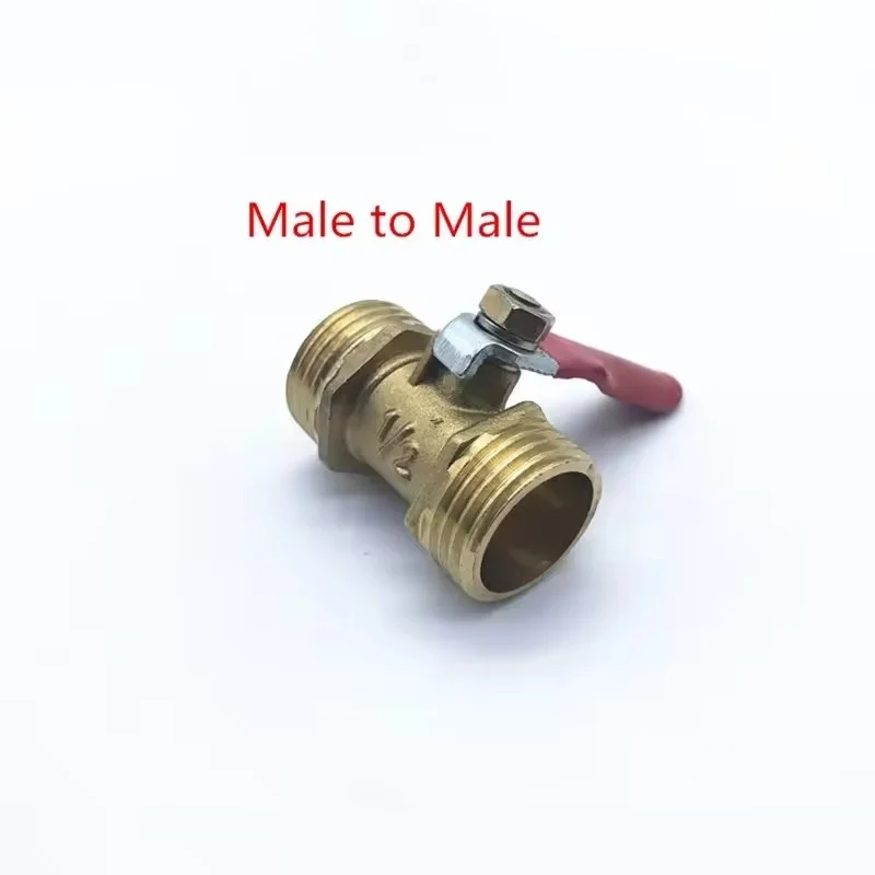 1/8 "1/4'' 3/8 ''1/2'' Messing kleine kogelkraan Binnendraad/Buitendraad Messing Klep Connector gezamenlijke Koperen Pijp Koppeling Adapter