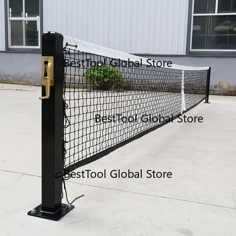 Heavy Duty Square Surface Mount Pickleball Net Posts System IPF