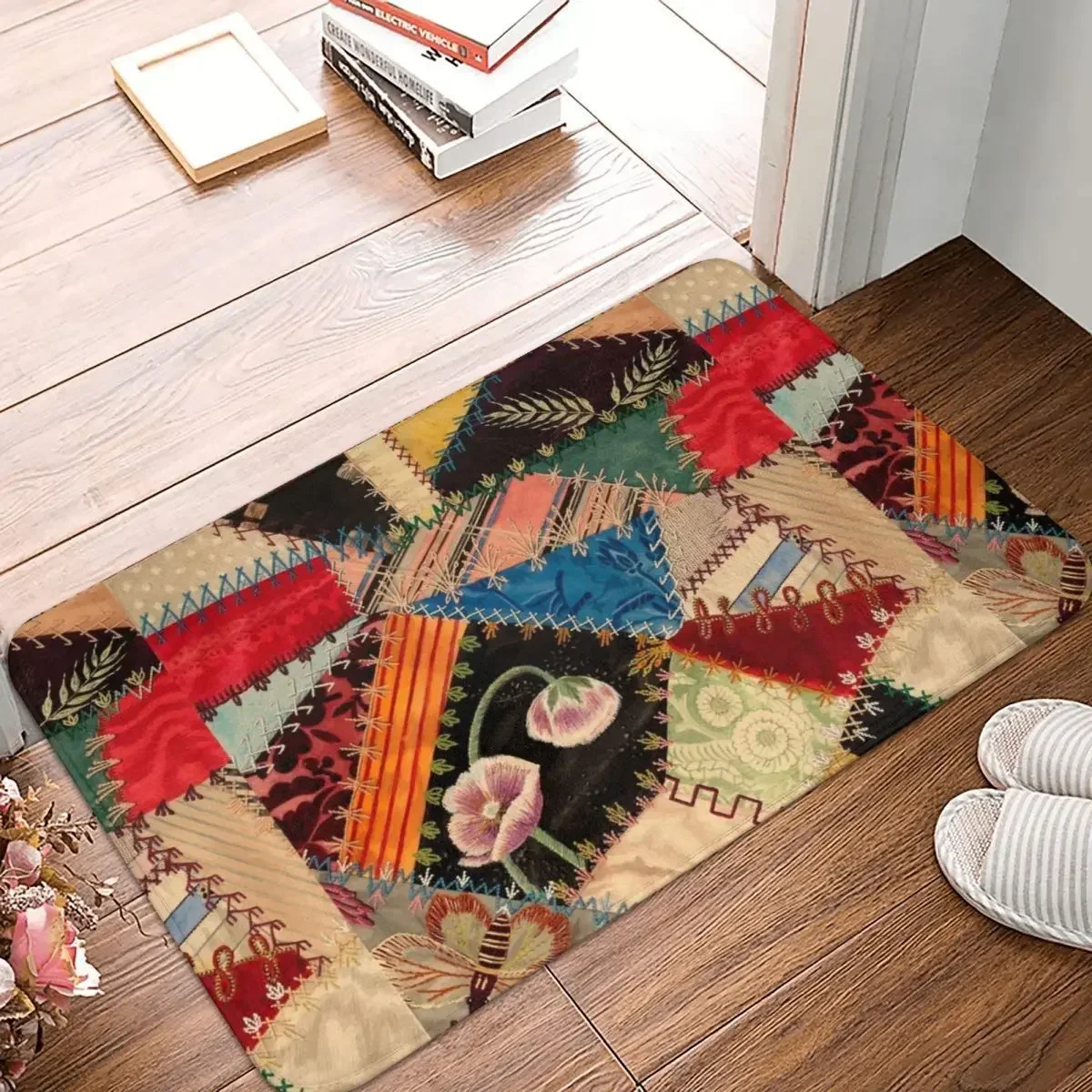 Batik Patchwork Quilting Doormat Polyester Floor Mat Antiwear Carpet Kitchen Entrance Home Rugs Mats Bathroom Non-slip Footpad