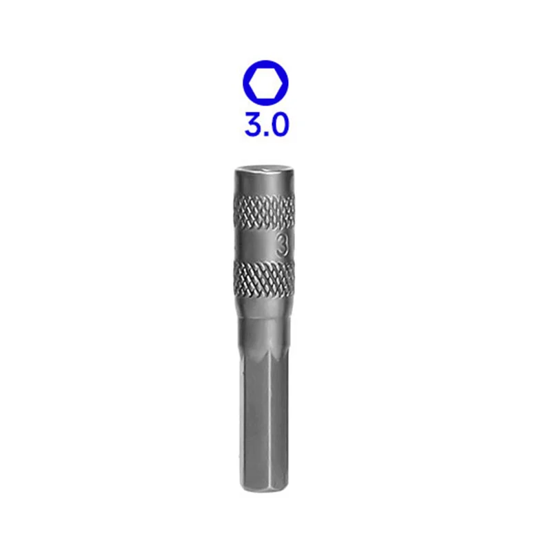 2.5mm 3mm 3.5mm 4mm 4.5mm 5mm 5.5mm 6 Points Hex Socket  H4 Hexagon Shank Nut Driver Part for Car Repairing