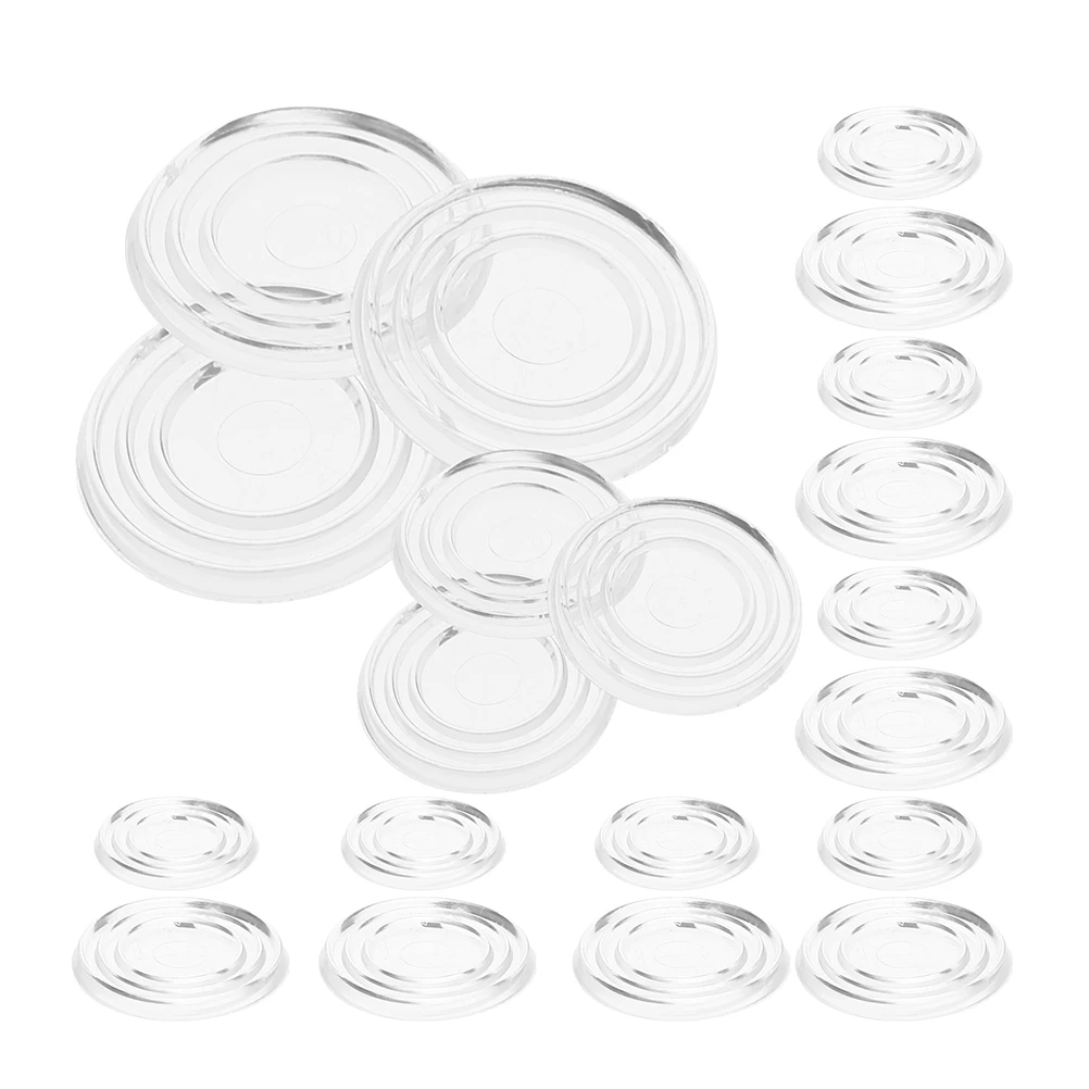 

100pcs Glass Table Protector Pads Pvc Non-Slip Transparent Bumper For Coffee Tables Dining Tables Anti Skid Furniture Pads Glass
