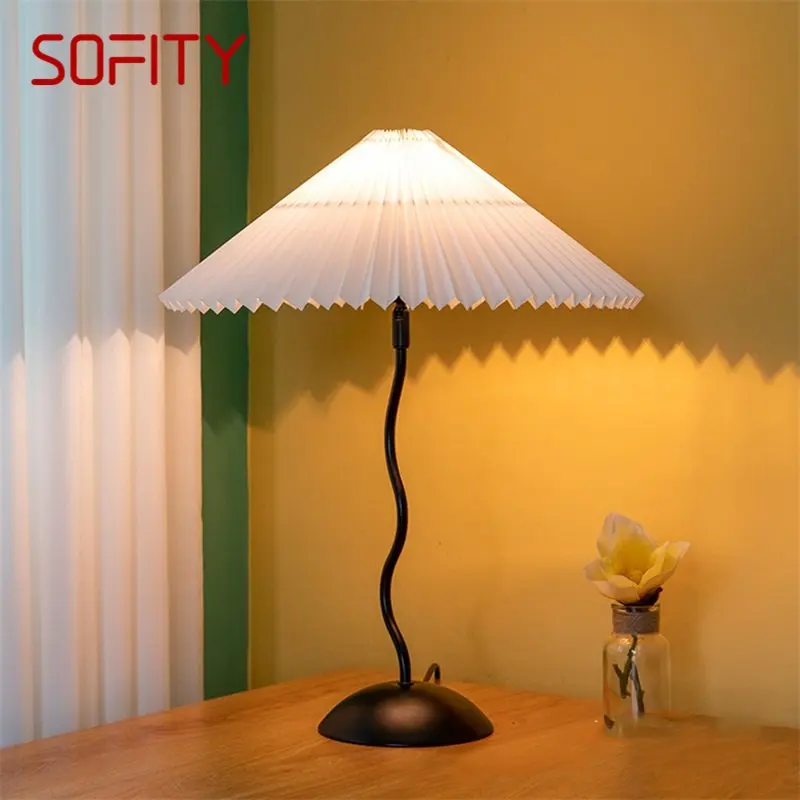 

SOFITY Modern Table Lamp Creative Decoration LED Simple And Retro Lightg For Living Room Bedroom