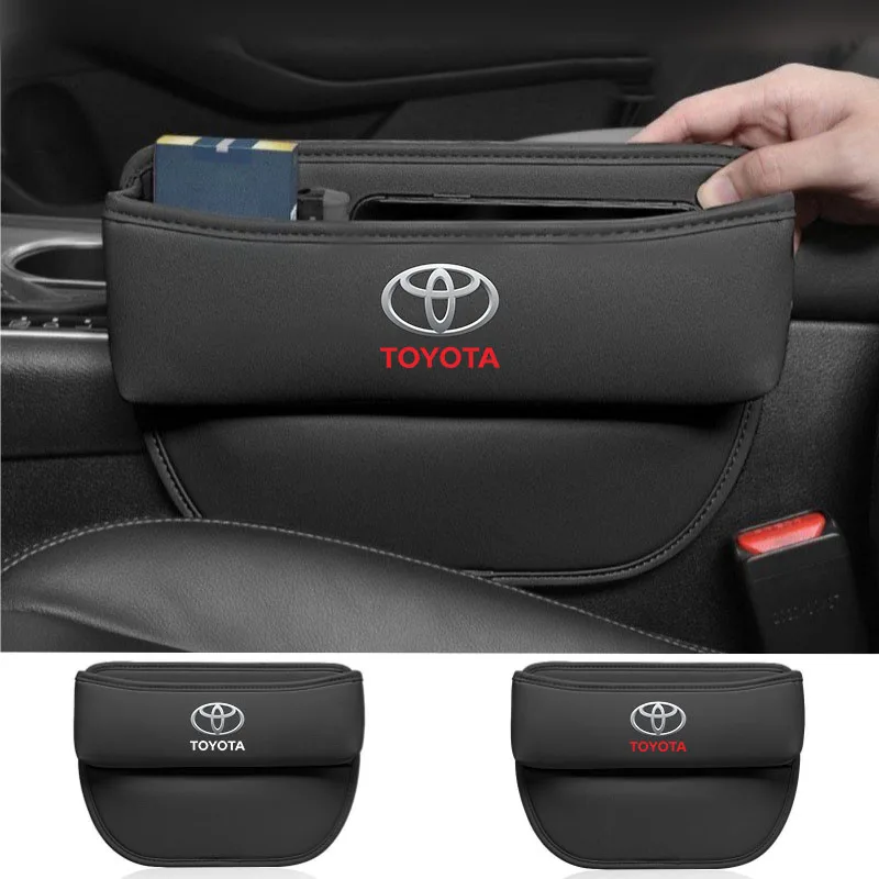 

Ящик для хранения автомобильного сиденья, органайзер для ловли щелей сиденья для Toyota Rav4 CHR Yaris Prius Avensis Corolla Camry Highlander GR 86