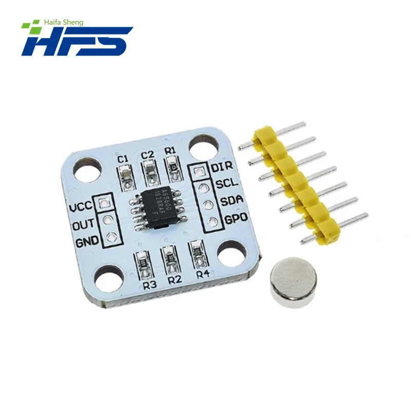 AS5600 Codificador Magnético, Indução Ângulo Medição Sensor, Módulo 12Bit, Alta Precisão, Oficial
