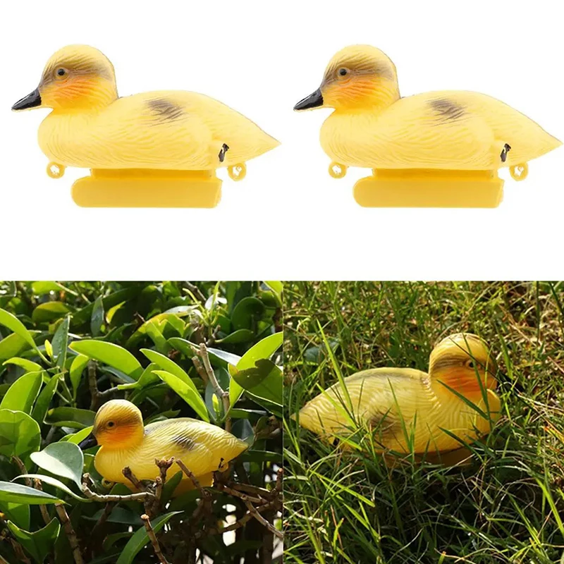 Floating Duck Ducklings Pond Statue Ornament Plastic Duck Decoy Floating Decorative Animal Sculptures Outdoors