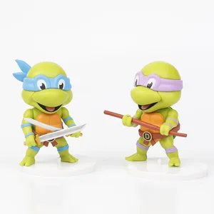 5 Buah / set Teenage Mutant Ninja Turtles Q Versi Gambar 8-10 Cm Raphael Donatello Action Figurine Karakter Komik Ornamen 8 angka kura-kura ninja mutan penjualan terbaik - №